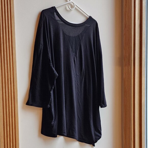 Target Black Side Knot Mesh Back Short Sleeve Jersey Size 3X - Picture 12 of 14